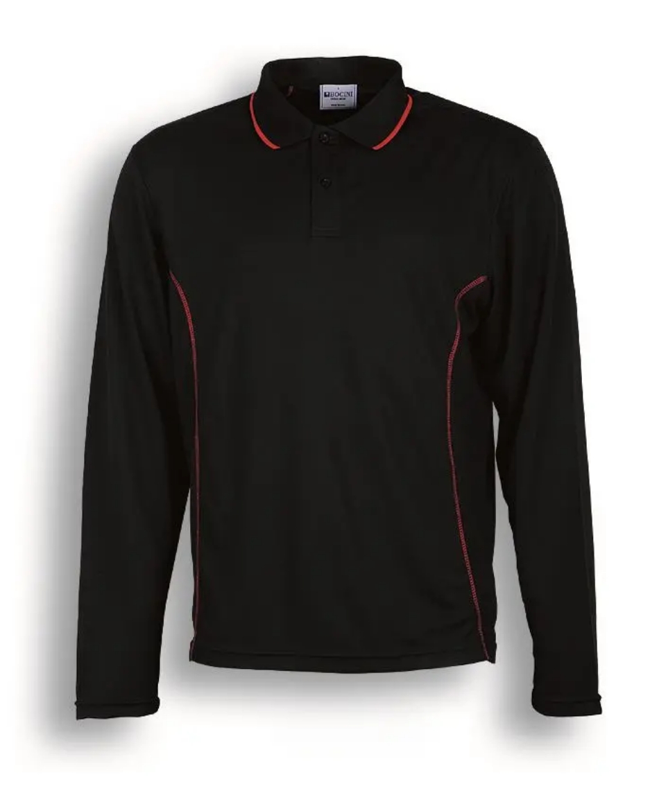 Picture of Bocini, Essentials Mens L/S Polo